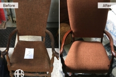 Antique Furniture Chair Complete Restoration Padding Finishing Reupholstery