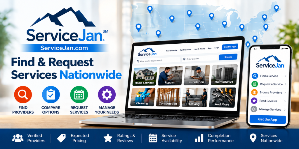 ServiceJan – Find & Request Services Nationwide